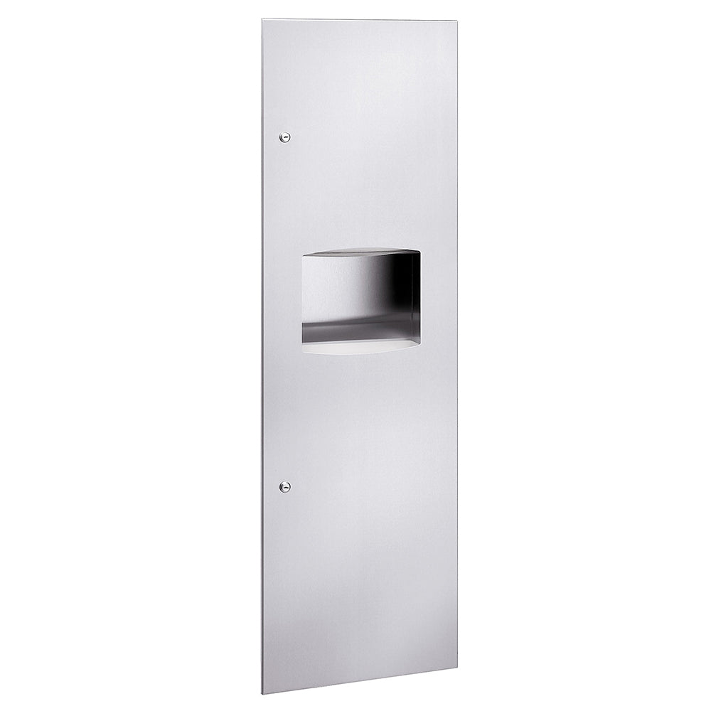 Bradley 2037-0000 Recessed Single Multi-Fold Paper Towel Dispenser - 112 Gallon Capacity for Commercial Restrooms & High-Traffic Areas