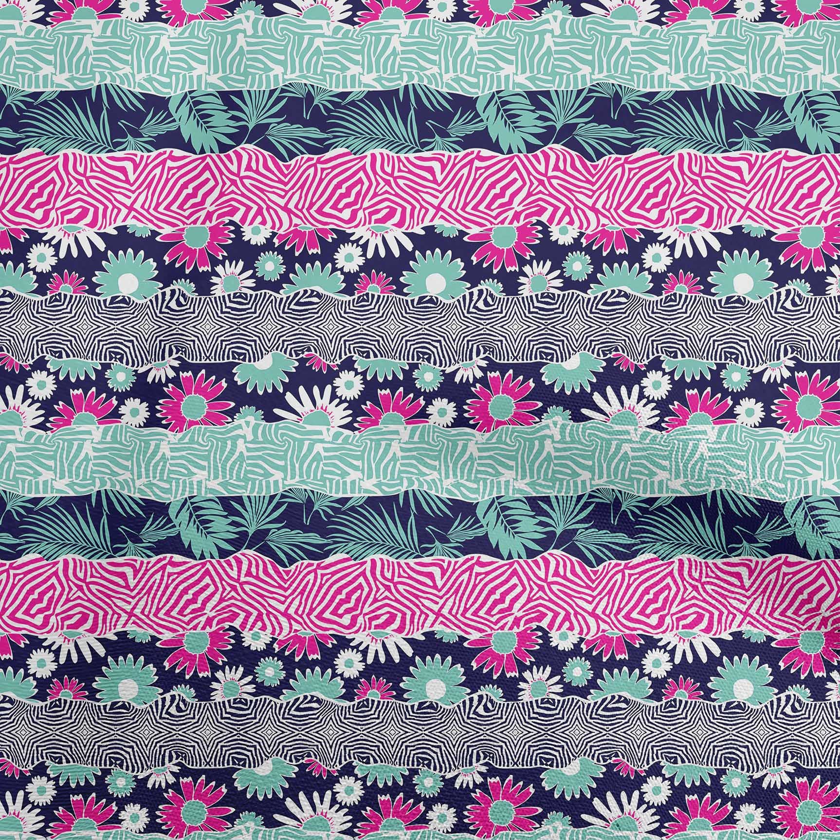 oneOone Polyester Spandex Wine Floral Printed Fabric - 56 Inch Wide Sewing Material for Dresses, Curtains & DIY Crafts | Premium Stretch Fabric for Upholstery & Home Decor Projects