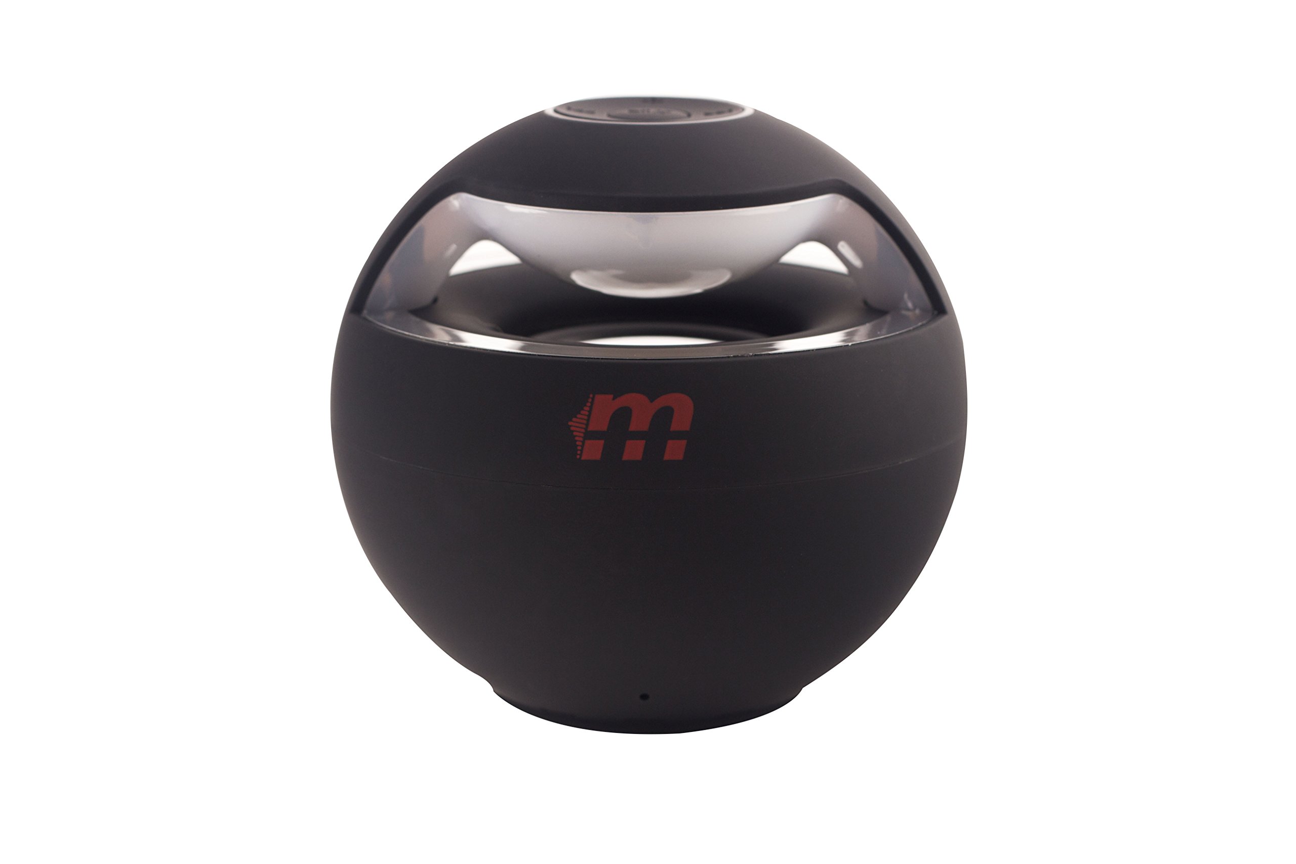 Malektronic Da Luz Wireless LED Speaker with Bluetooth - Matte Black Portable Speaker for Outdoor Parties, Beach, and Home Use