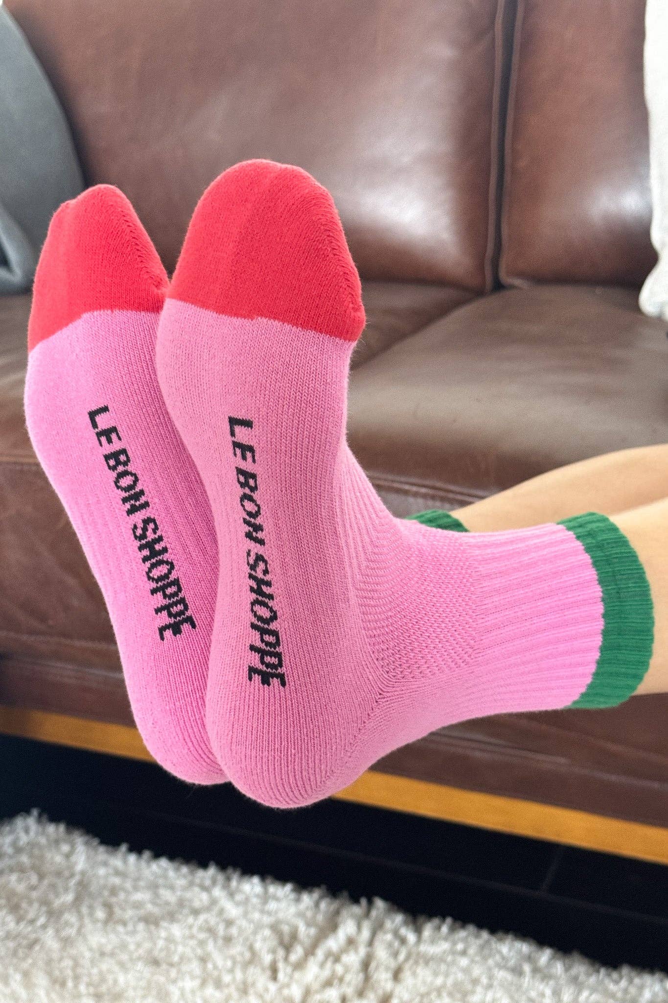 Girlfriend Socks for Women - Color Block Black Coffee Crew Socks | Perfect Gift for Her, Valentine's Day, Anniversary & Everyday Wear