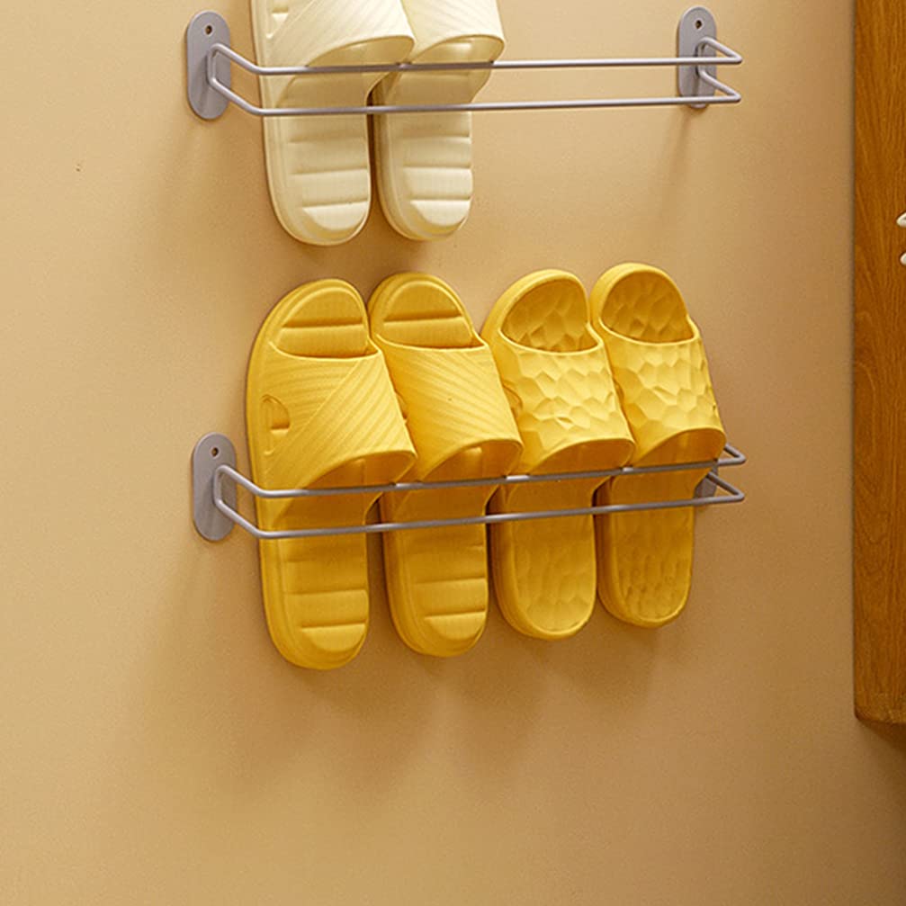 DOITOOL Wall Mounted Shoe Rack - Space Saving Organizer for Closet & Entryway