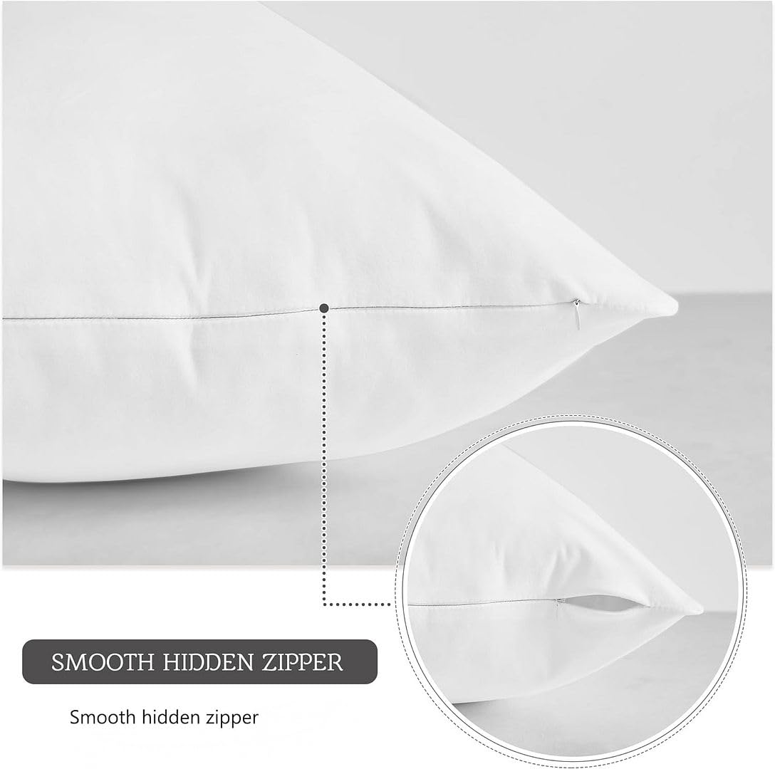 MoonRest® Synthetic Down Alternative Lumbar Pillow Insert - 13x21 Inches, Pack of 2 - Soft Support for Sofa, Bed & Body - Perfect for Home Decor, Office Chair & Travel Comfort