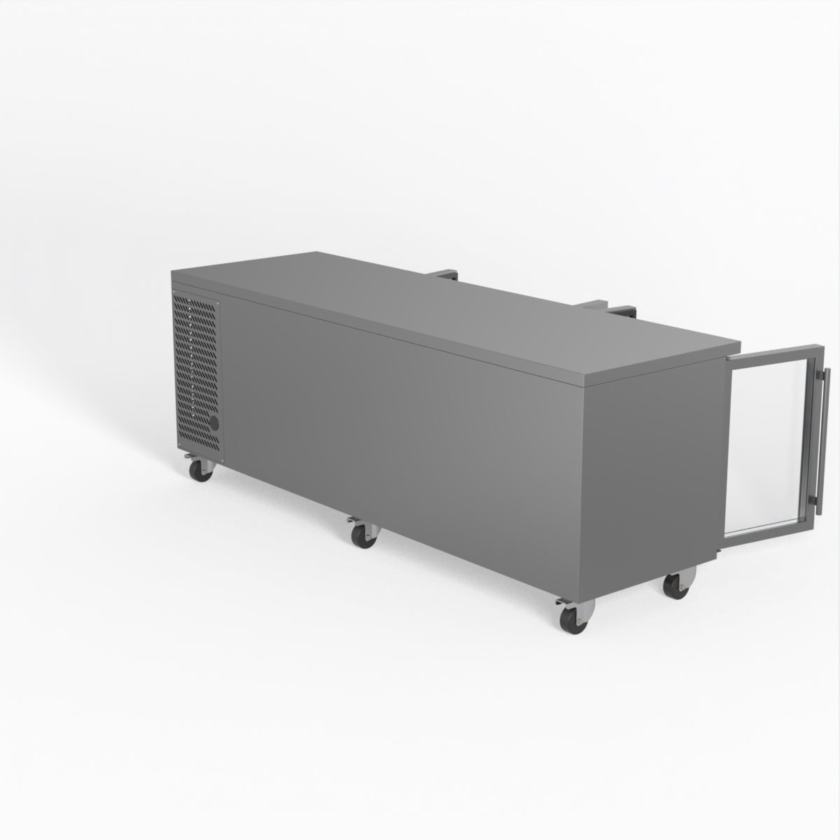 AG 4 Glass Door Commercial Worktop Refrigerator - Under Counter Fridge for Restaurants, Bars & Kitchens | Perfect for Food Storage & Beverage Cooling