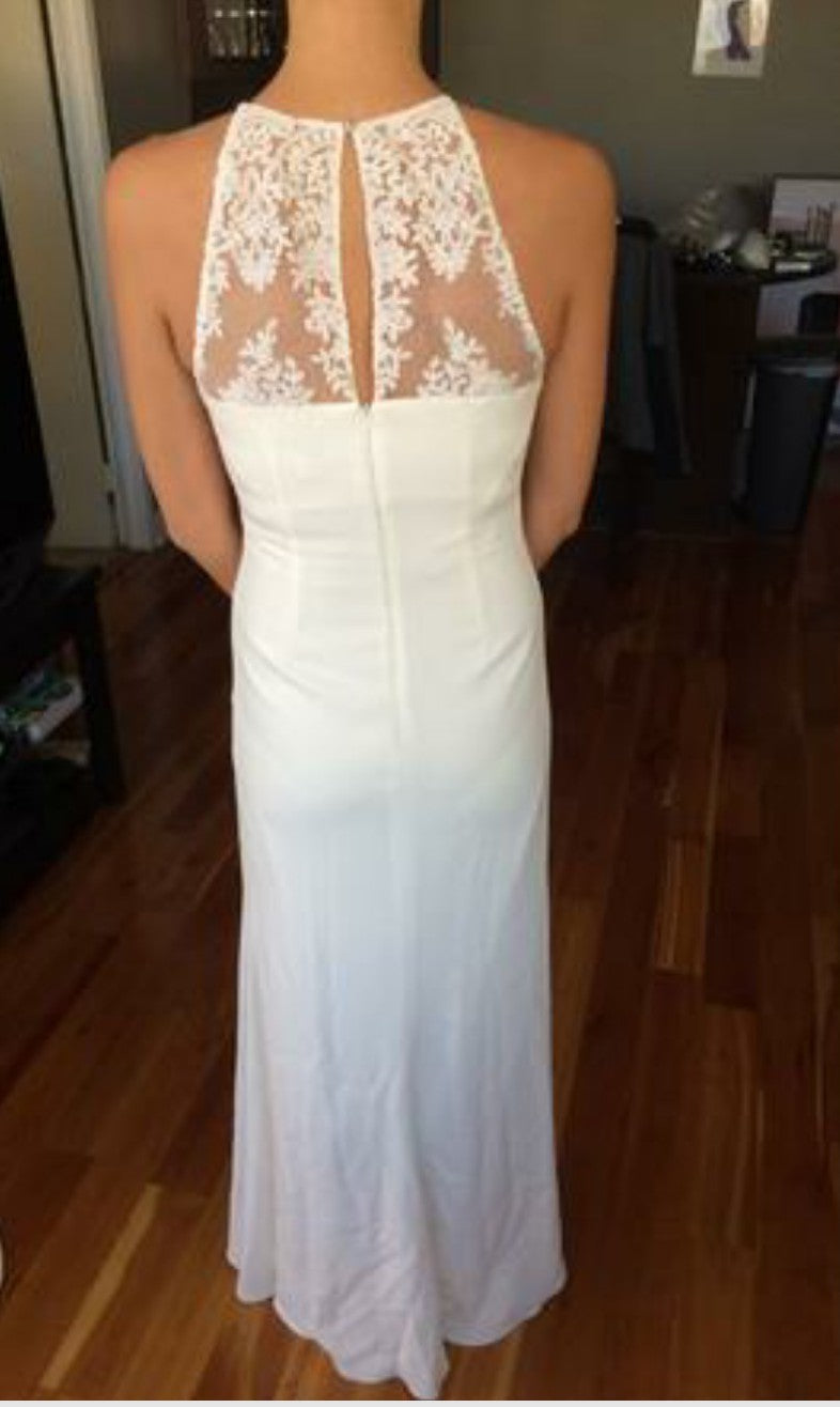 Badgley Mischka Julianne Wedding Gown - Elegant Lace Bridal Dress for Beach, Church & Formal Ceremonies
