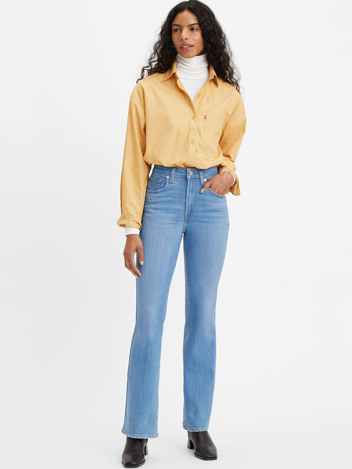 Levi's Women's 725 High Rise Bootcut Jeans - Tribeca Sun Wash | Classic Denim Pants for Casual Wear & Night Out