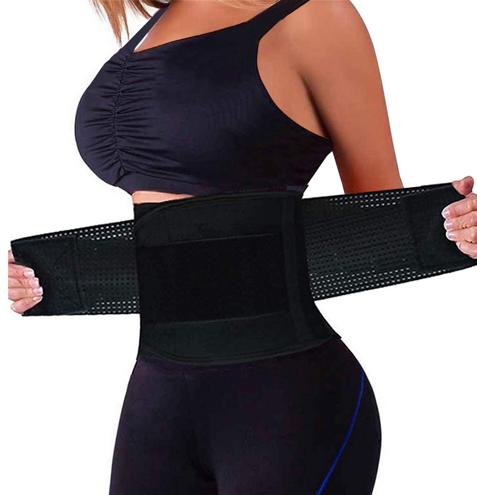 QEESMEI Waist Trainer Belt for Women & Men - Adjustable Waist Cincher for Weight Loss & Body Shaping - Slimming Ab Belt for Tummy Control - Perfect for Workouts, Postpartum Recovery & Everyday Wear