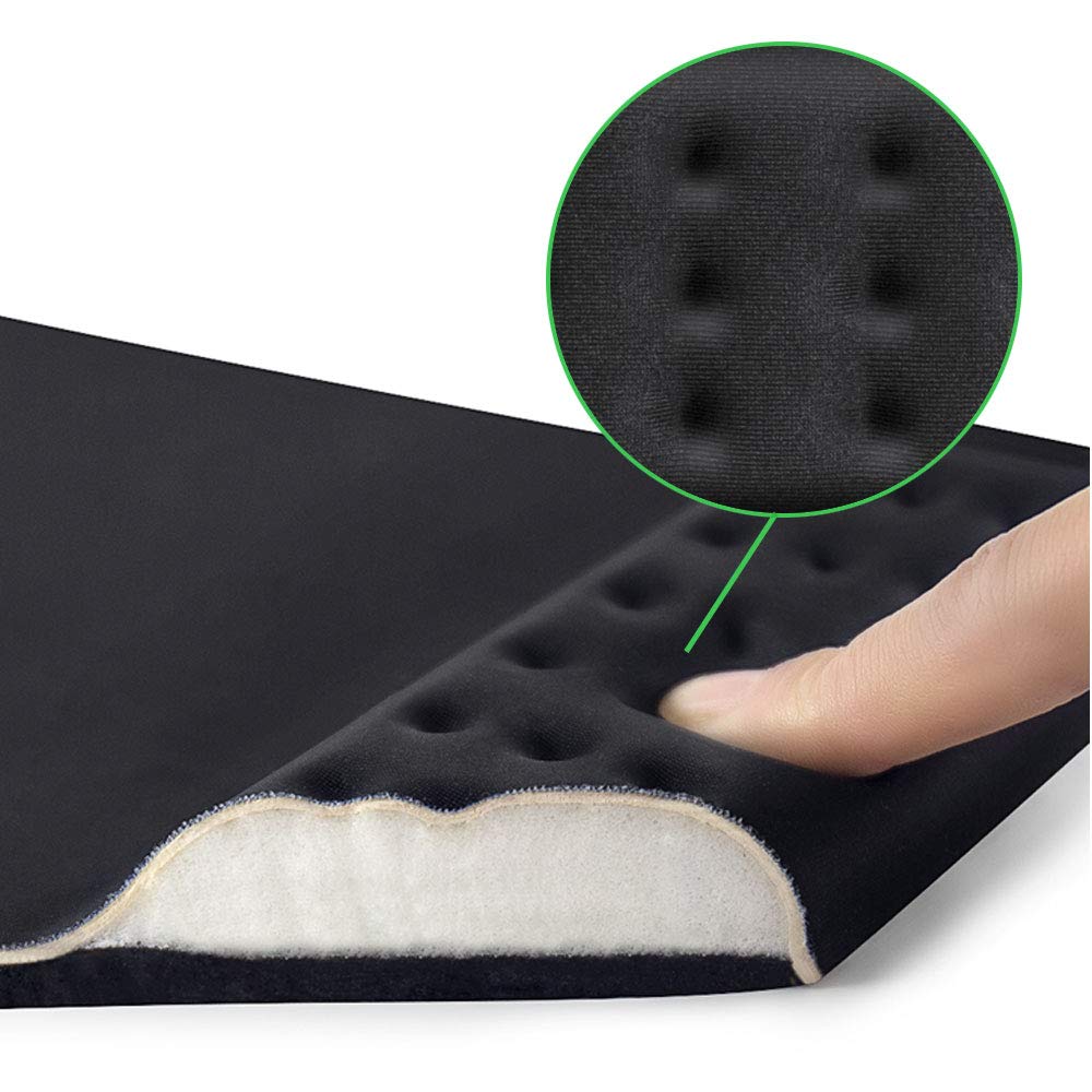 Aelfox Ergonomic Gaming Mouse Pad with Wrist Support - Comfortable Computer & Laptop Mouse Mat for Office, Home Office & PC Gaming - Perfect for Long Work Sessions & Competitive Gaming (Black)