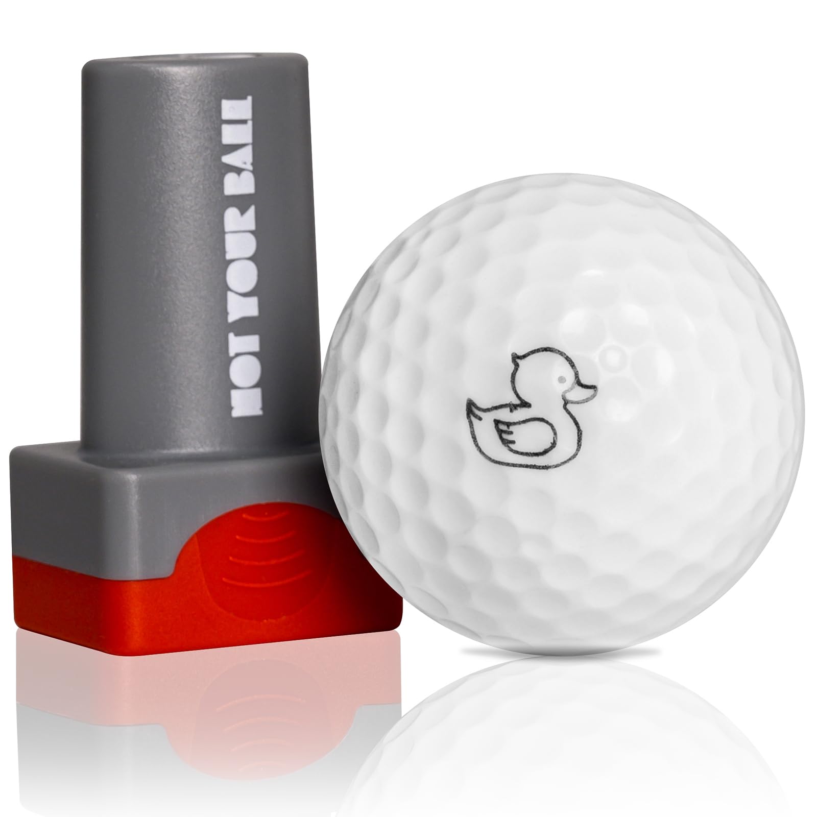 QUBI Self-Inking Golf Ball Stamp Marker - Personalize & Identify Golf Balls Easily - Perfect Golf Gift for Men & Women - Ideal for Tournaments, Practice & Course Play
