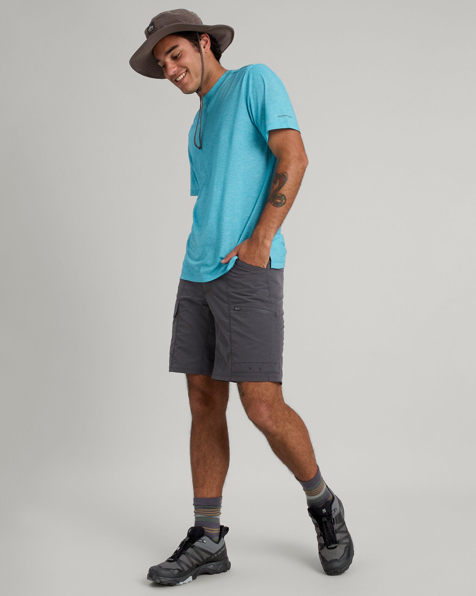 WELL.DER.NESS Men's Short Sleeve T-Shirt - Breathable Cotton Casual Tee for Summer | Gym, Workout, Outdoor Activities & Everyday Wear