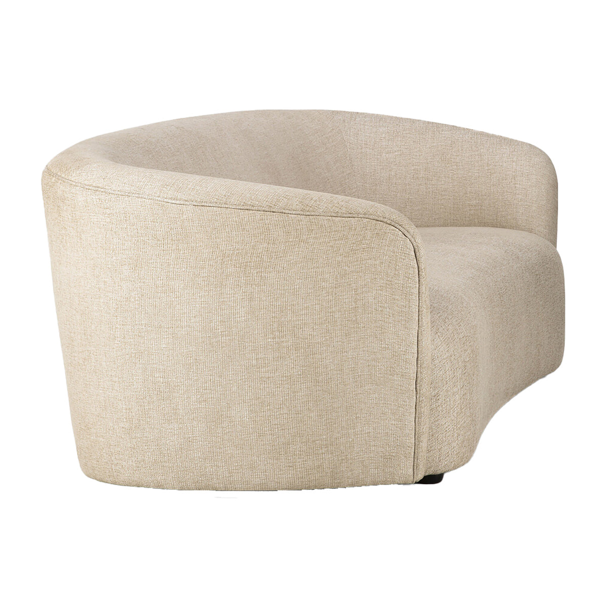 Ellipse 3-Seater Fabric Sofa - Modern Living Room Furniture for Small Spaces | Comfortable Couch for Apartments, Condos & Cozy Homes