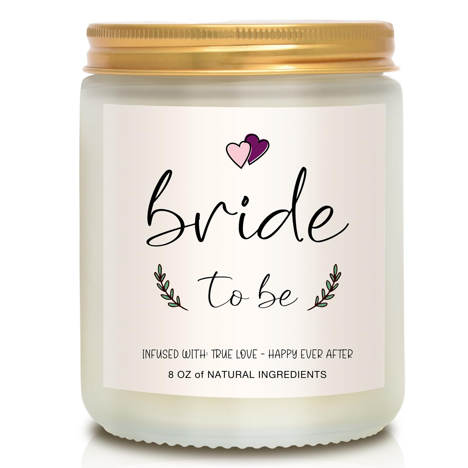 Elegant Bridal Shower Gifts for Bride to Be - Romantic Scented Candle for Engagement & Bachelorette Parties - Perfect for Wedding Showers, Bridal Luncheons & Newlywed Home Decor