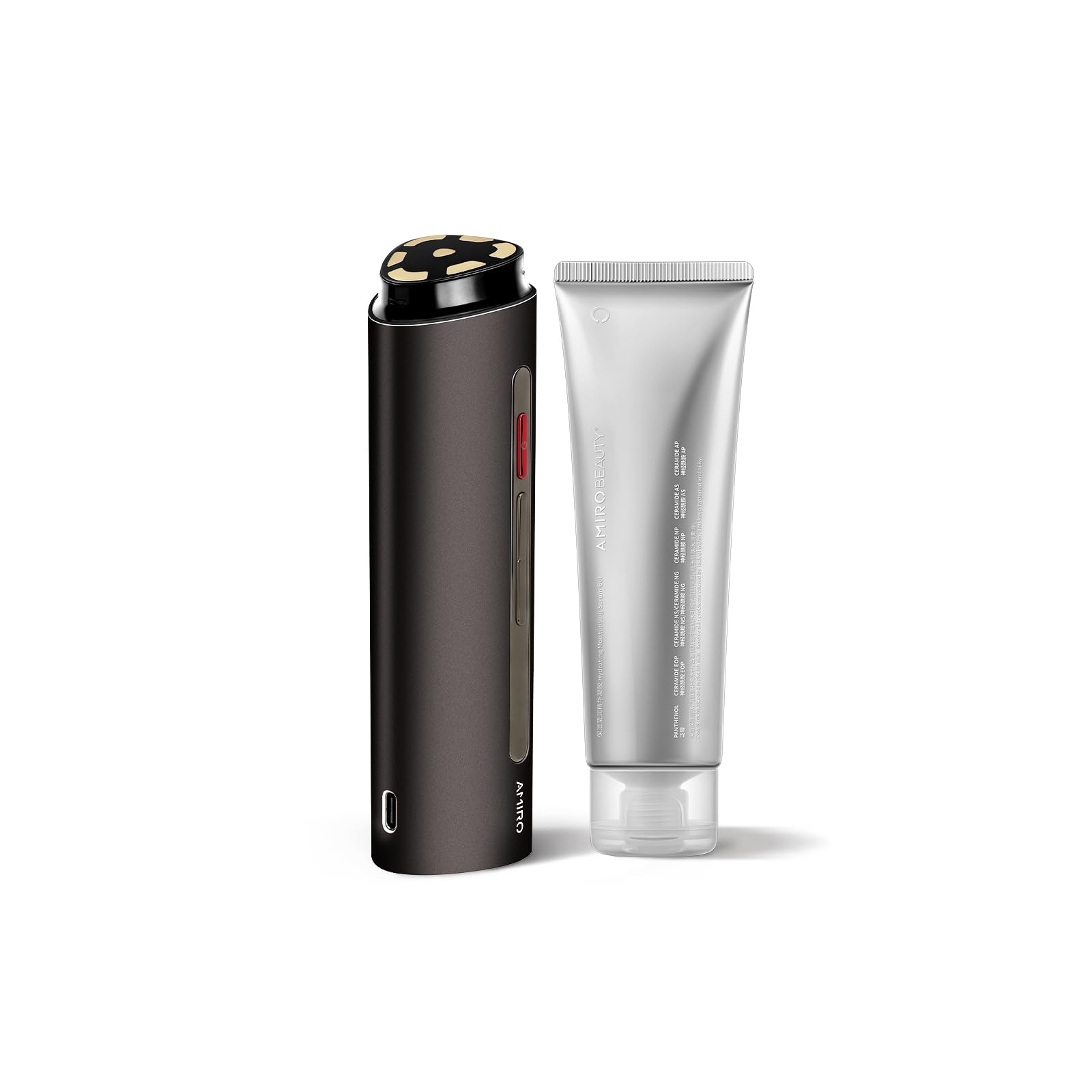 AMIRO R1 Pro Advanced Skin Care Facial Device Bundle with Preparation Gel 70ml & Hydrating Essence Gel - At-Home Spa Treatment for Glowing Skin