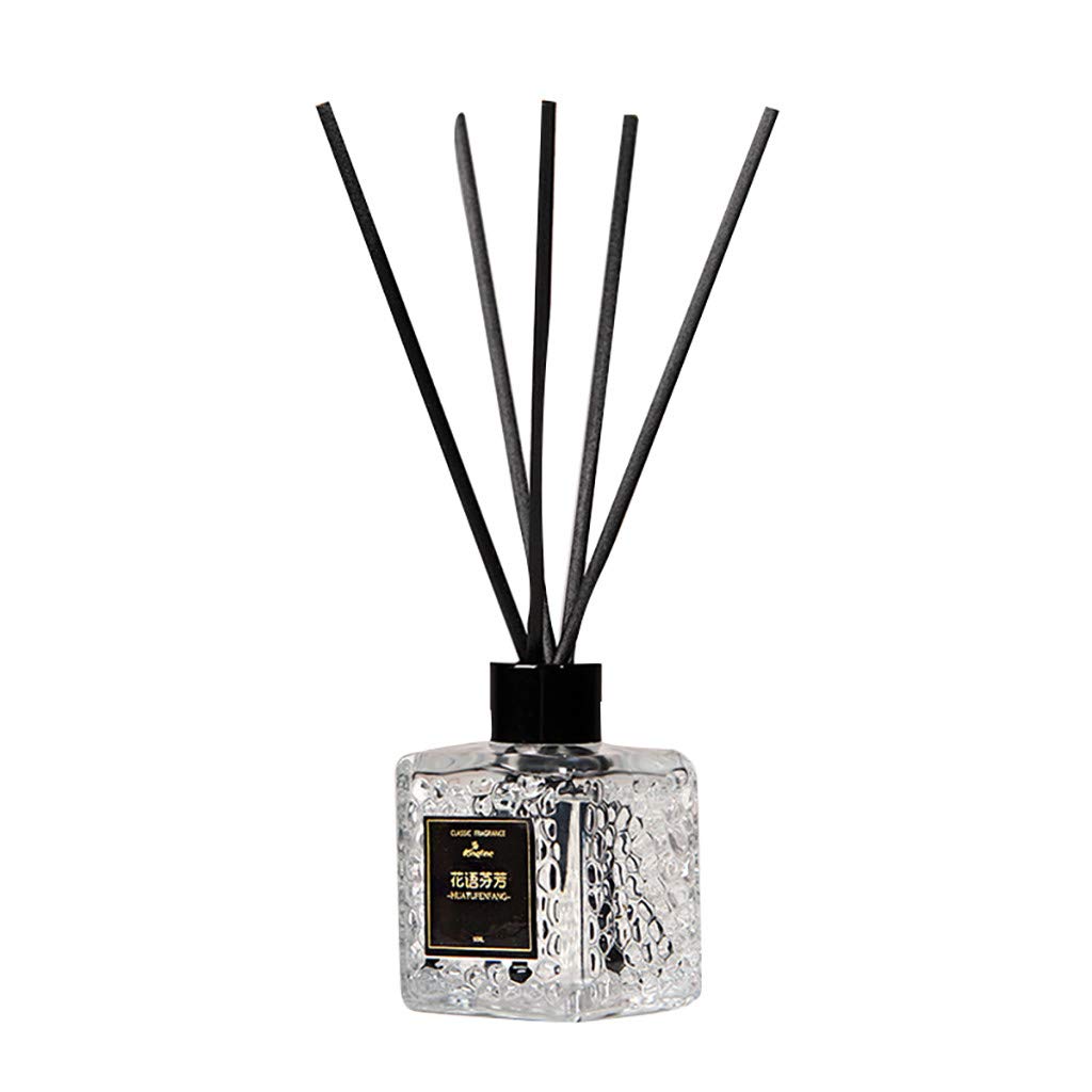 Premium Aromatherapy Oil Diffuser Set - 80ML Glass Bottle with Natural Reed Sticks & Scented Essential Oils | Holiday Home Decor, Christmas Ornament Gift for Relaxation & Stress Relief