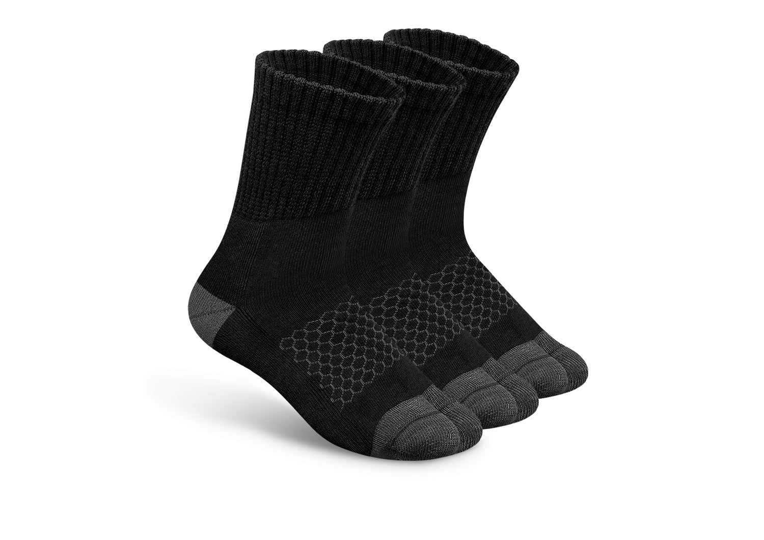 Bunion Relief Socks for Women & Men - Padded Ankle Support Socks with Arch Support - Black Comfort Socks for Bunions, Hammertoes & Foot Pain Relief - Perfect for Running, Walking & Everyday Wear
