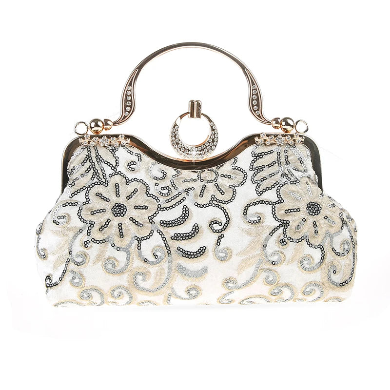 Elegant Evening Bag for Women - Clutch Purse with Rhinestone Decor - Perfect for Parties, Weddings & Special Occasions