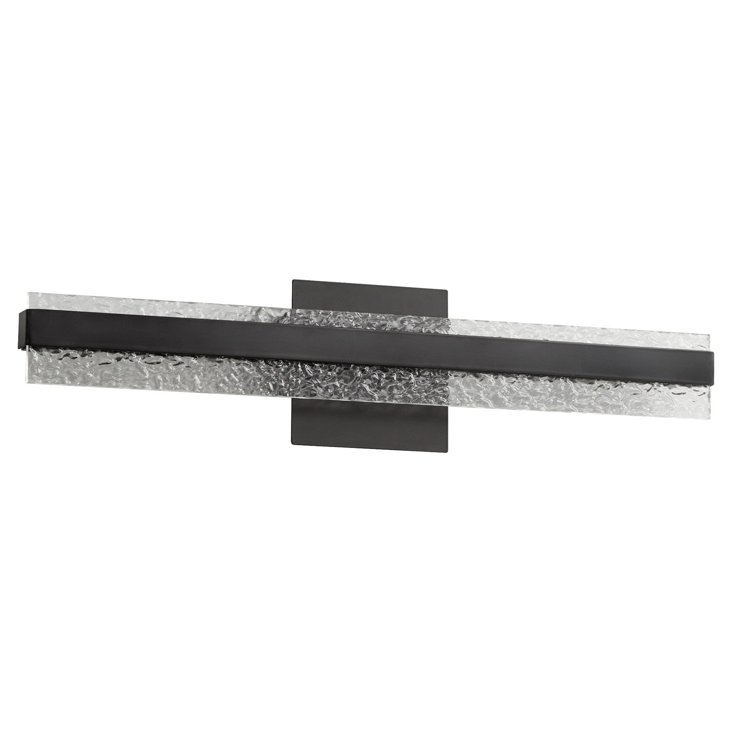 Oxygen Antares 3 5004 15 Bath Vanity Light - 24 Inch Wide Black Bathroom Lighting Fixture for Vanity Mirror - Perfect for Modern Bathrooms, Powder Rooms & Spa Retreats