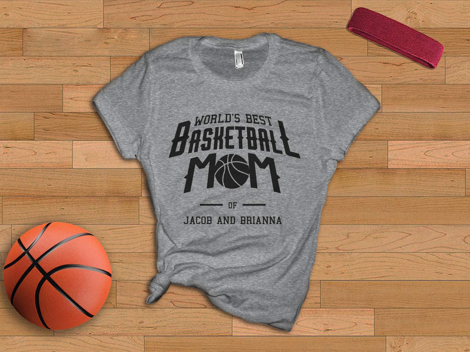 Custom Basketball Mom Sweatshirt for Women - Personalized Sports Gift for Mother's Day | Game Day Outfits, Team Mom Apparel & Casual Wear