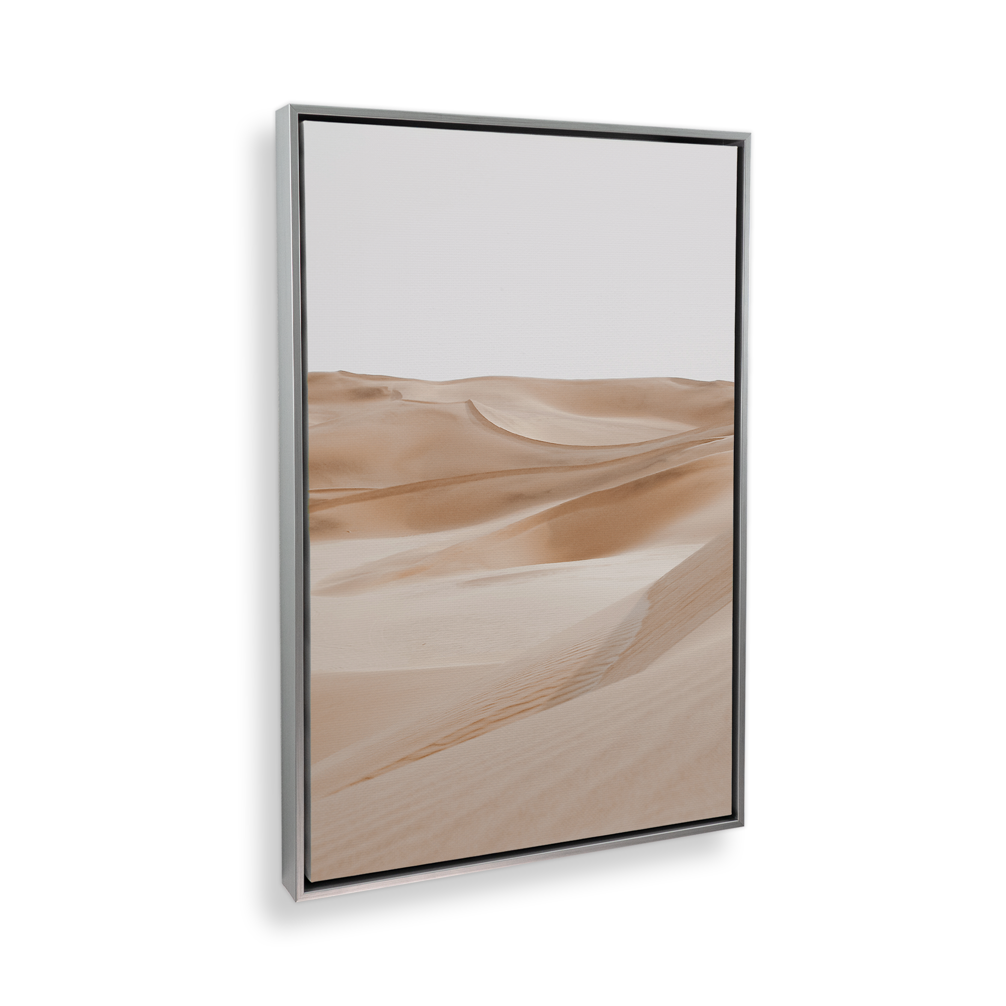 Dune Whispers Canvas Wall Art Print - Desert Landscape Painting for Living Room, Bedroom & Office Decor