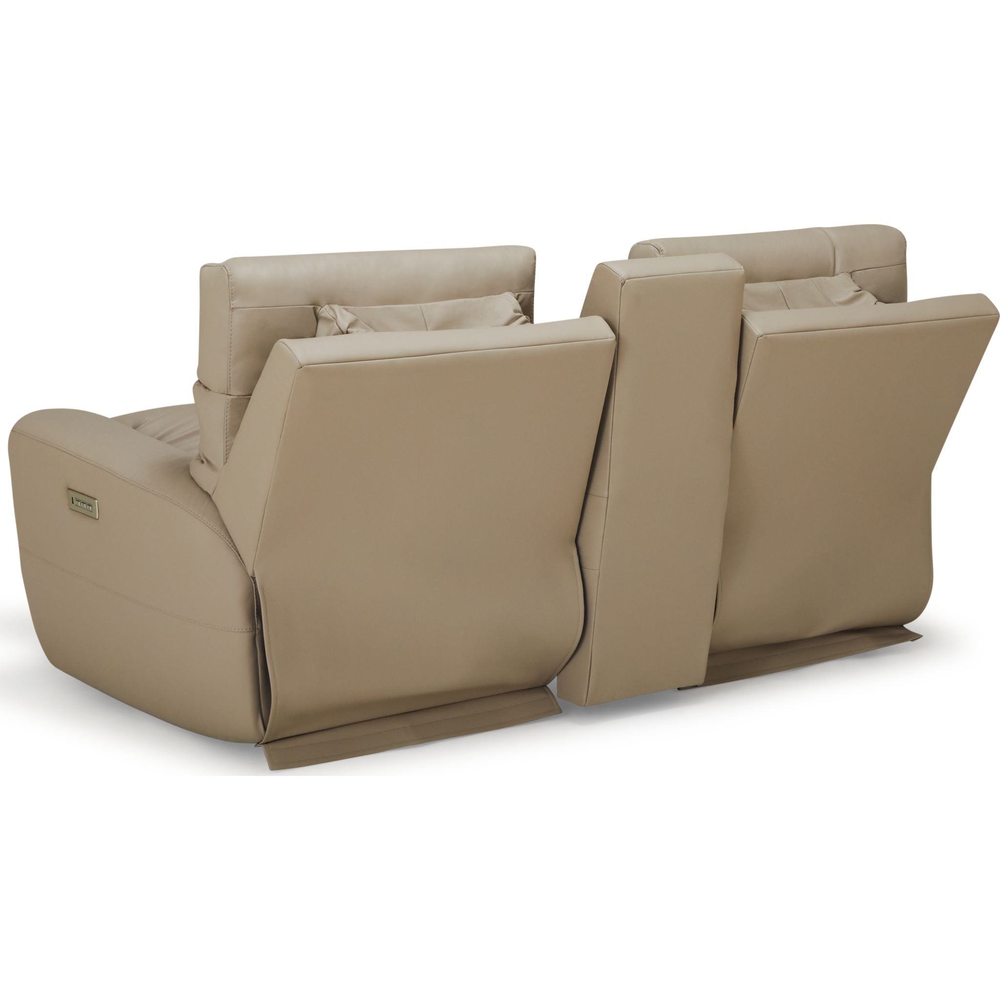 Aedon Power Reclining Loveseat with Adjustable Headrest & Lumbar Support - Modern Comfort for Living Room, Home Theater & Small Spaces - Bali Harvest Collection