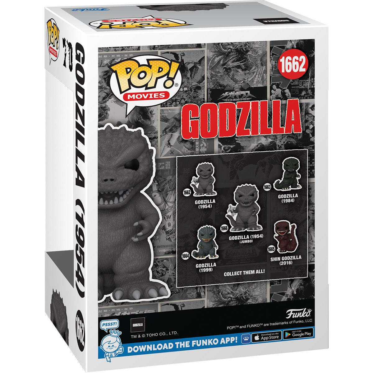 Godzilla 70th Anniversary Funko Pop! Vinyl Figure #1662 - 1954 Classic Movie Collectible - Perfect for Display, Gifts & Pop Culture Enthusiasts