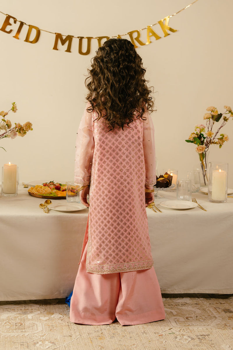 Elegant Chiffon, Raw Silk & Organza Peach Stitched Suit for Women - Perfect for Weddings, Parties & Special Occasions