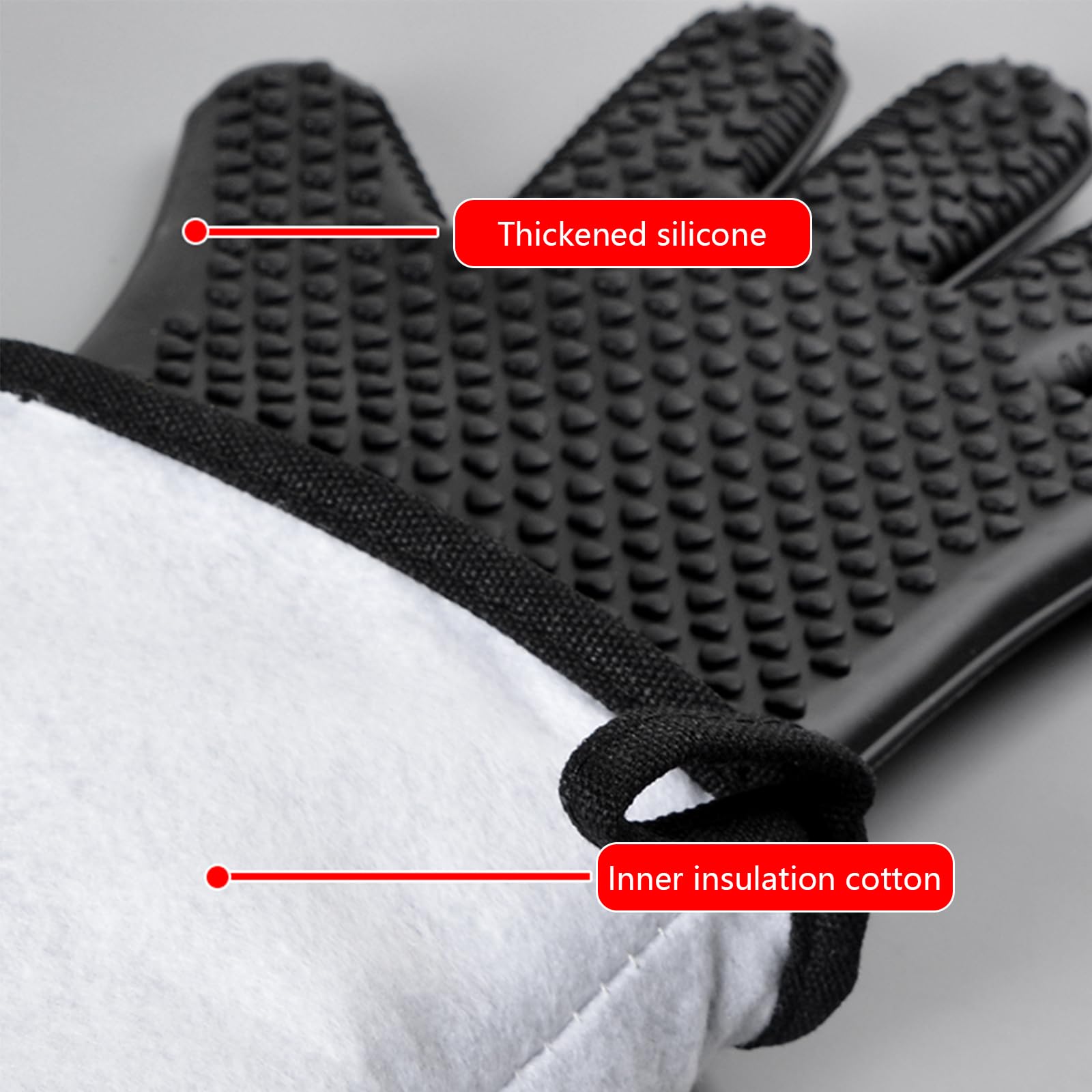 Extra Long Professional Oven Mitts - 19.7