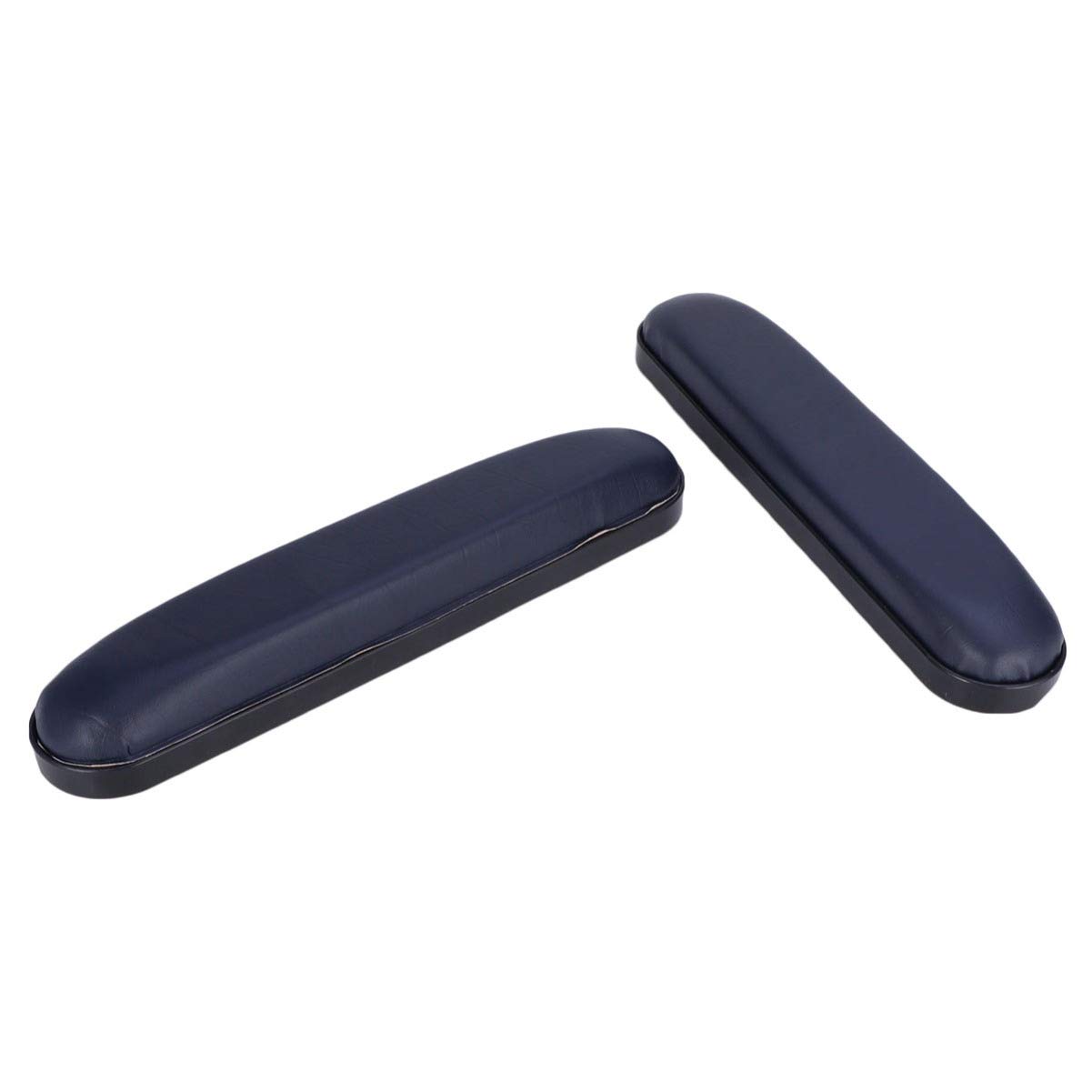 Beavorty 2-Pack PVC Sponge Pad Ladles with Stainless Steel Forearm Support - Non-Slip Desk Chair Armrest Covers for Office, Wheelchair & Elderly Care - Leopard Print Pressure Relief Pads for Comfort & Posture Support