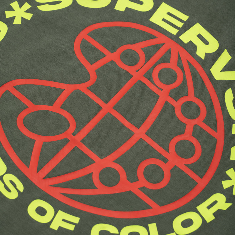 Supervsn Creators Of Color T-Shirt - Moss Green Cotton Tee for Men & Women | Streetwear Fashion, Casual Wear, Urban Style