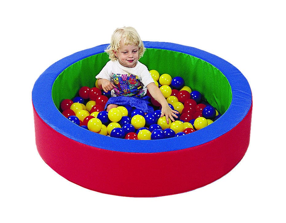Mini Nest Ball Pit for Kids - Soft Indoor Play Pool with 100 Colorful Balls - Perfect for Toddler Playroom, Birthday Parties & Sensory Play