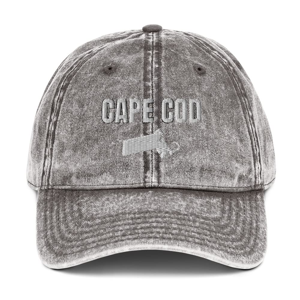 Vintage Cape Cod & Boston Hats for Men - Classic Cotton Baseball Cap for Summer Beach, Fishing, and Outdoor Activities