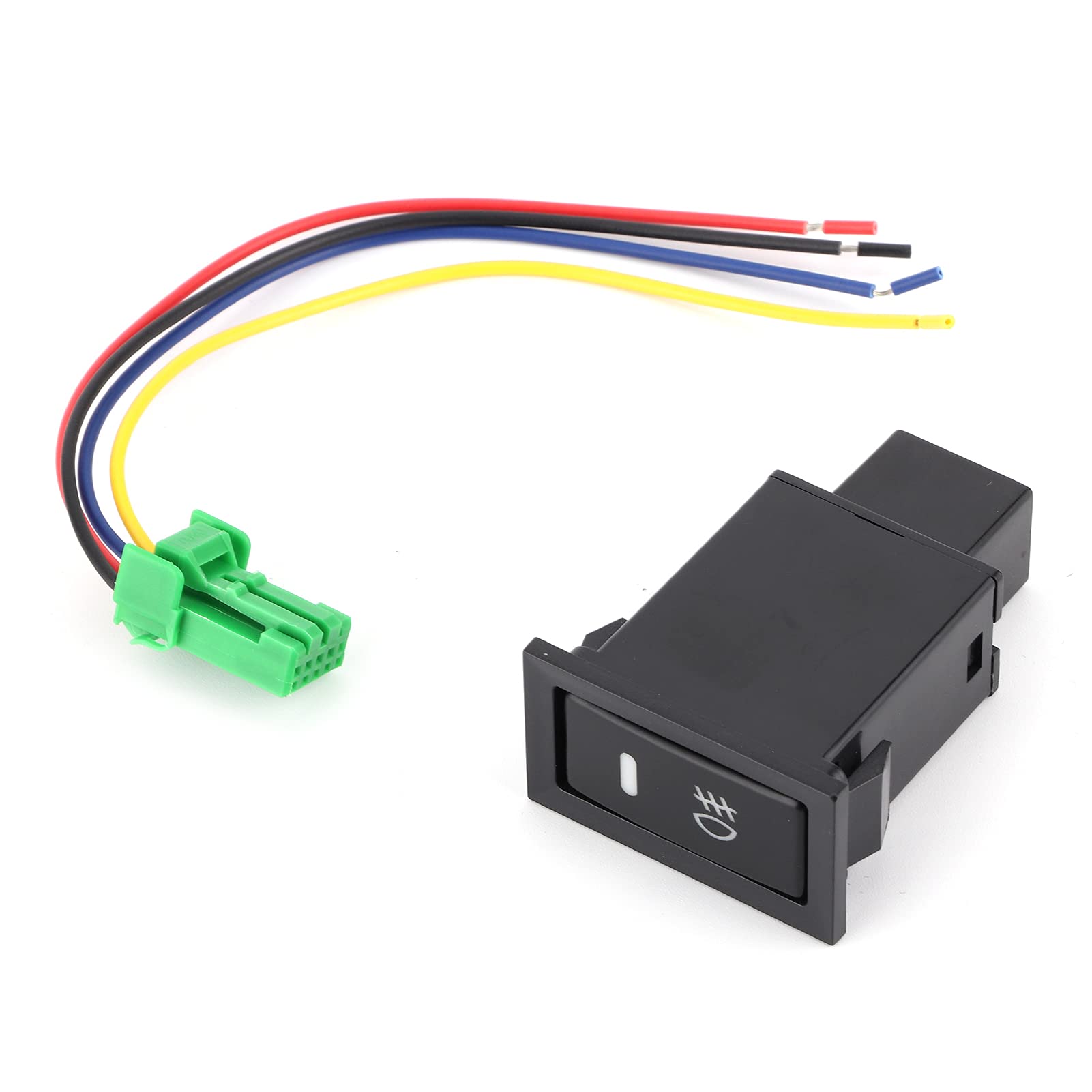 Fog Light Switch 4-Pole Push Button Controller for Land Rover Defender 100 75 76 78 79 Series - Waterproof Off-Road Lighting Upgrade for Adventure & Night Driving