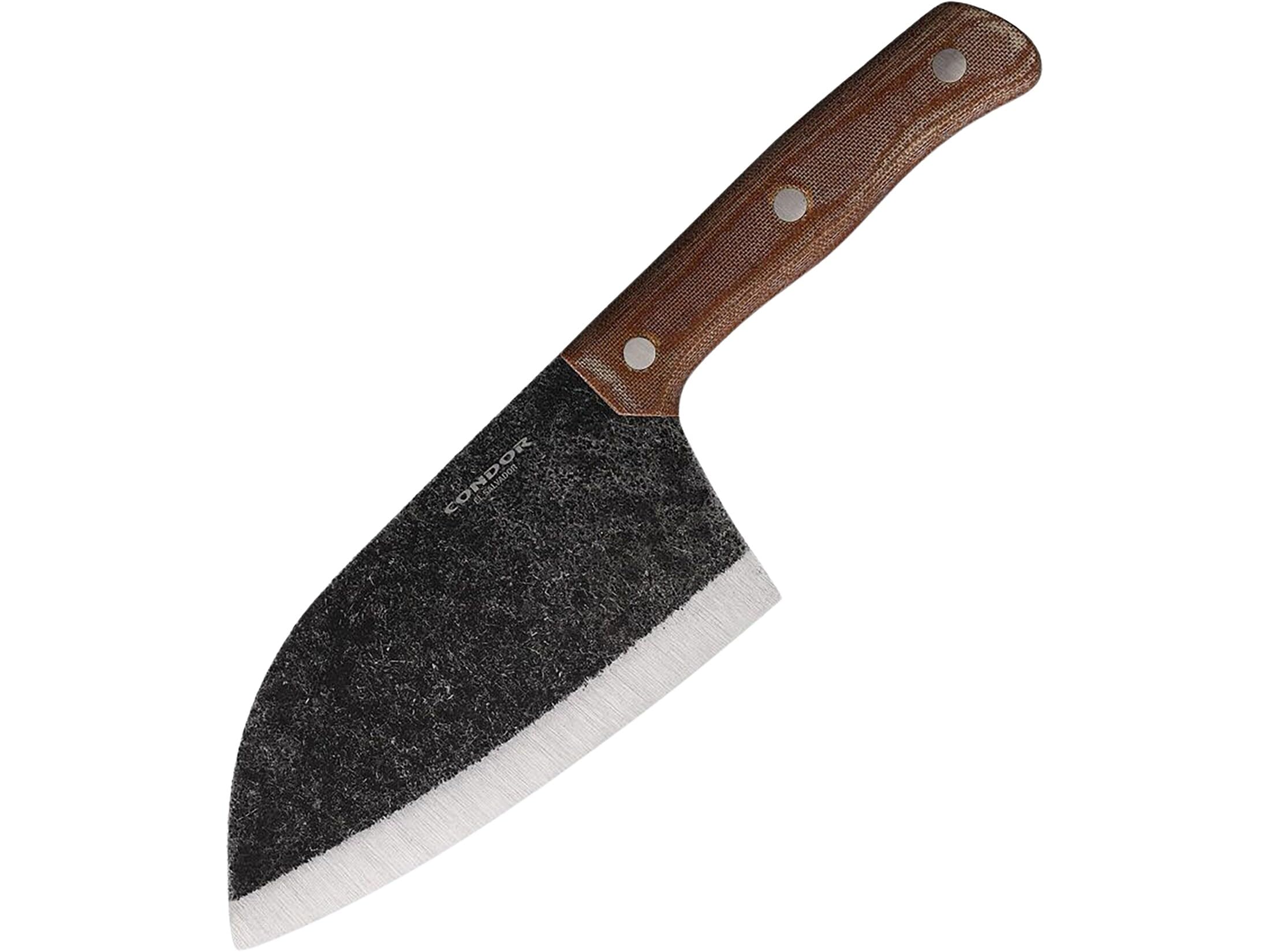 Condor Tool & Knife CTK500962HC Serbian Kuvar Cleaver - High Carbon Steel Chef Knife for Meat Cutting, Butchering & Food Prep - Perfect for Professional Kitchens & Home Cooking