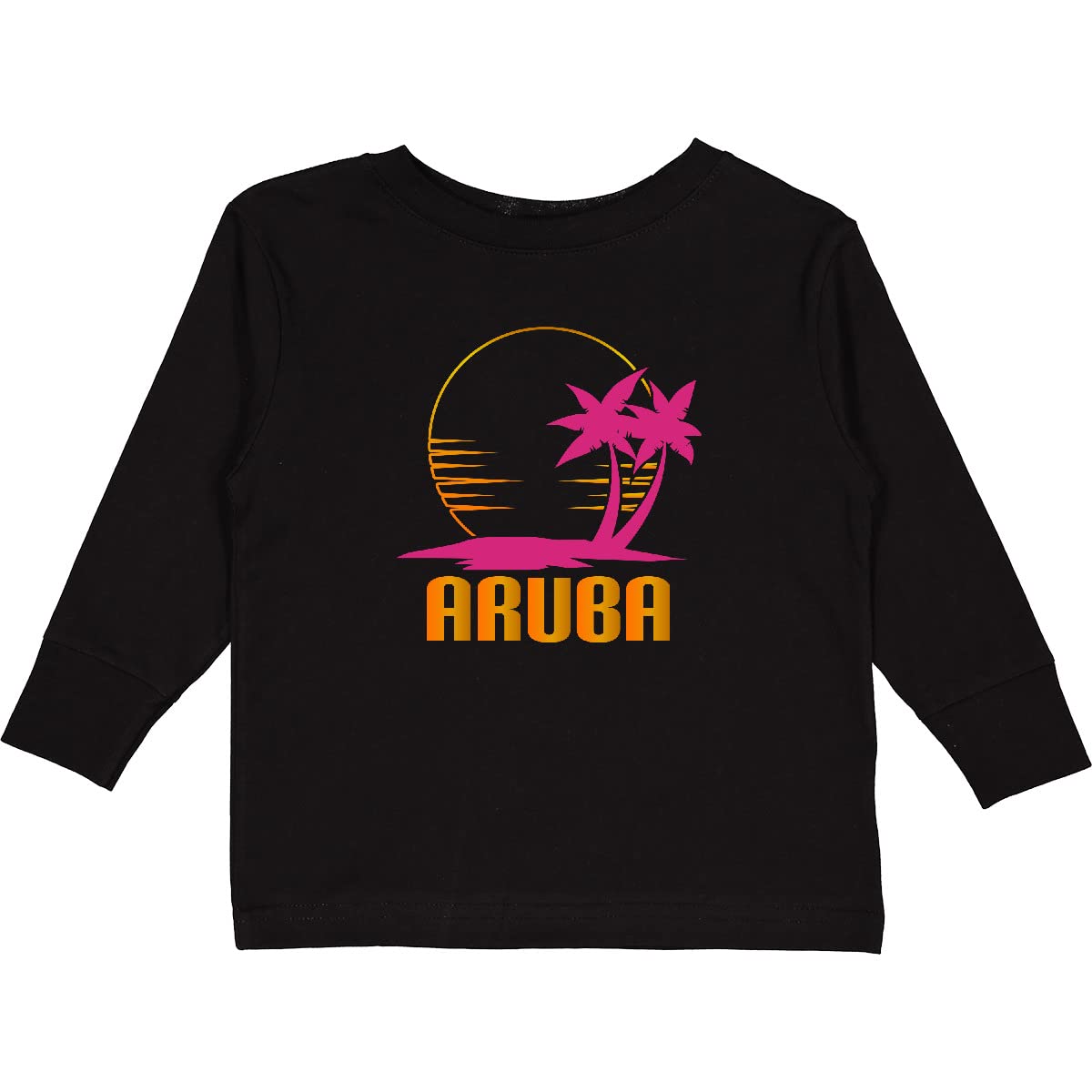 Inktastic Aruba Cruise Toddler Long Sleeve T-Shirt - Comfortable & Cute Vacation Outfit for Boys & Girls - Perfect for Beach Trips, Family Cruises & Tropical Getaways