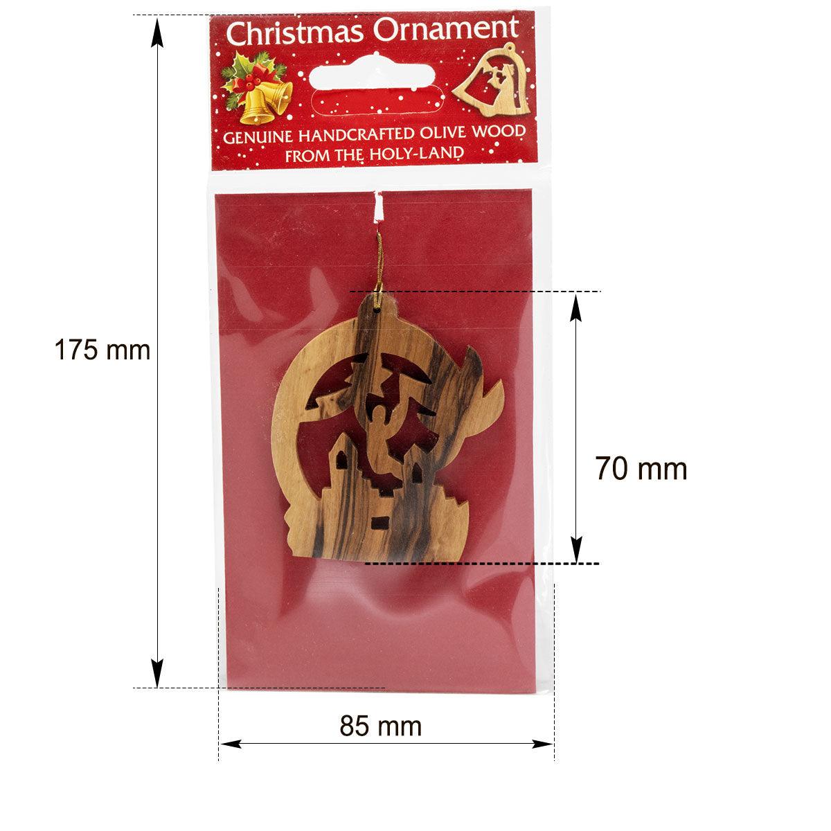 Handcrafted Olive Wood Christmas Tree Ornaments - Elegant & Eco-Friendly Holiday Decor for Home, Office & Festive Celebrations