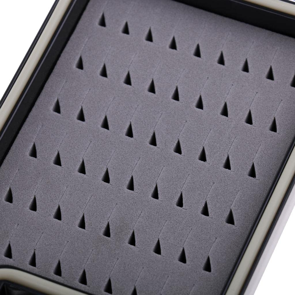 Ubersweet® Waterproof Fly Fishing Box with Easy Grip Foam - Organize Dry/Wet Flies, Nymphs & Streamers - Perfect for Trout, Bass & Saltwater Fishing Gear Storage