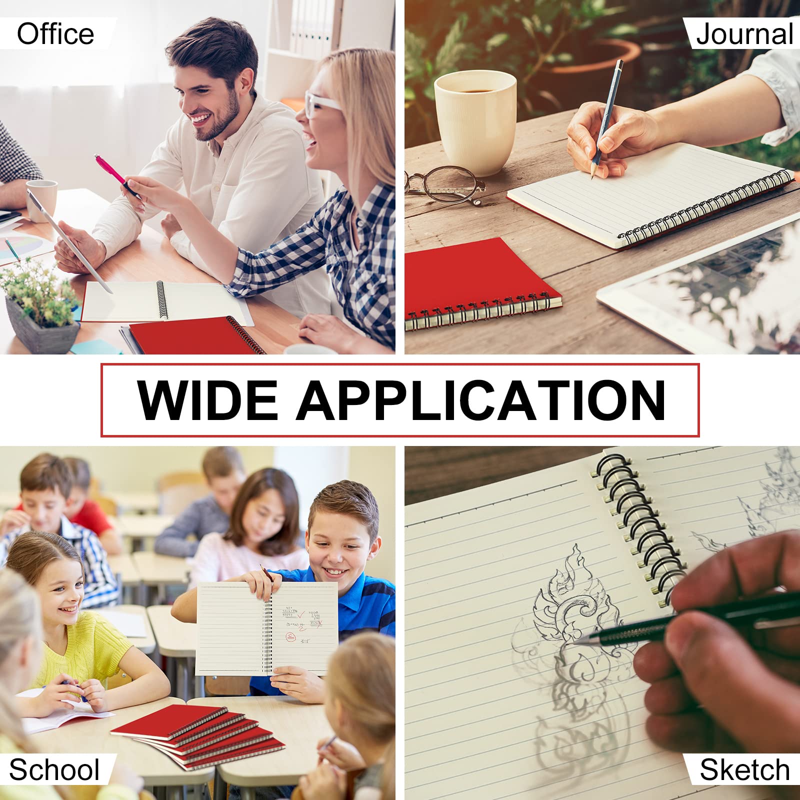 Yahenda Spiral Notebook A5 College Ruled Journal - 8.3