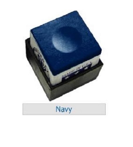 Premium Silver Cup Set of 6 - Navy Blue Billiard Pool Cue Chalk for Professional Pool Players | Perfect for Home Game Rooms, Bars & Pool Halls