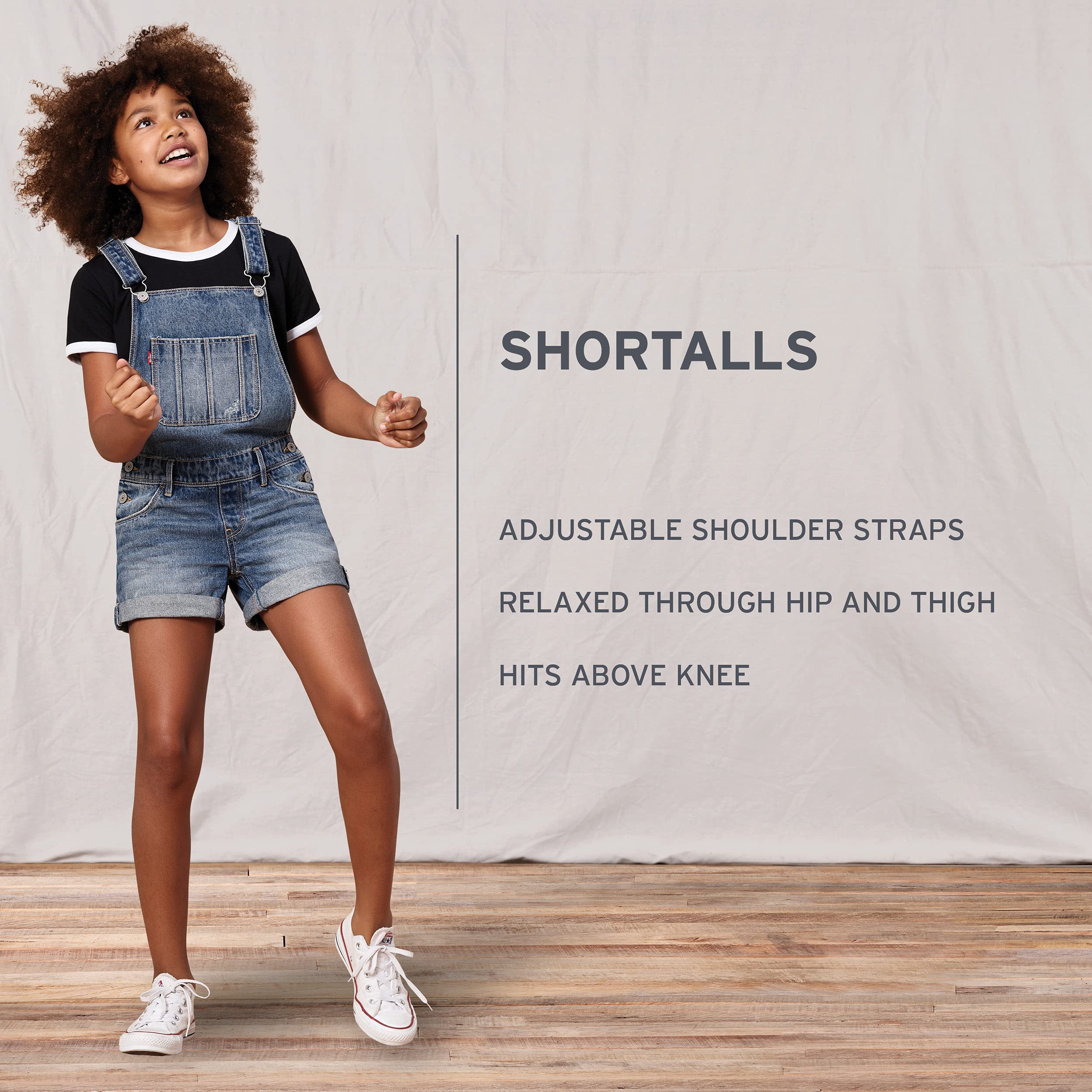 Levi's Baby Boys Denim Shortalls Rompers - Stylish & Comfortable Outfit for Toddlers - Perfect for Playdates, Daycare & Summer Adventures