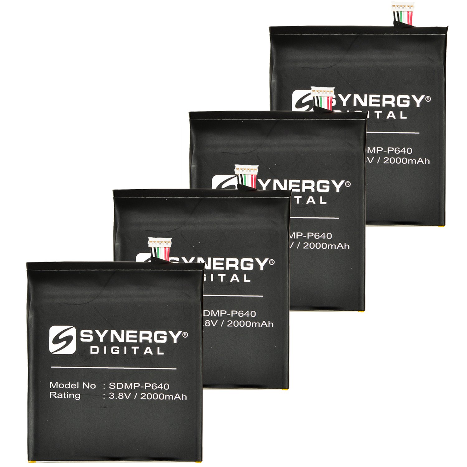 Synergy Digital Cell Phone Batteries for HTC Desire 626t - 4-Pack SDMP-P640 Replacement Batteries | Long-Lasting Power for Travel, Work & Emergency Backup