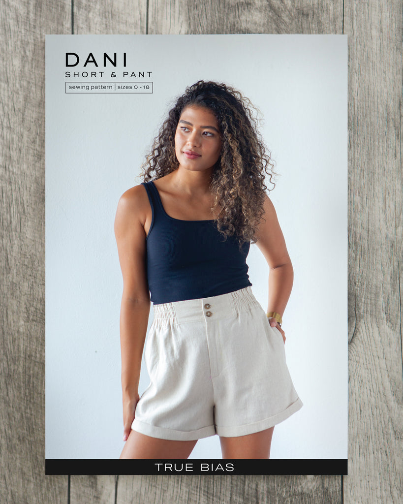 True Bias Dani Short & Pants - Women's High Waisted Linen Shorts & Pants Set for Summer - Perfect for Beach, Vacation and Casual Wear