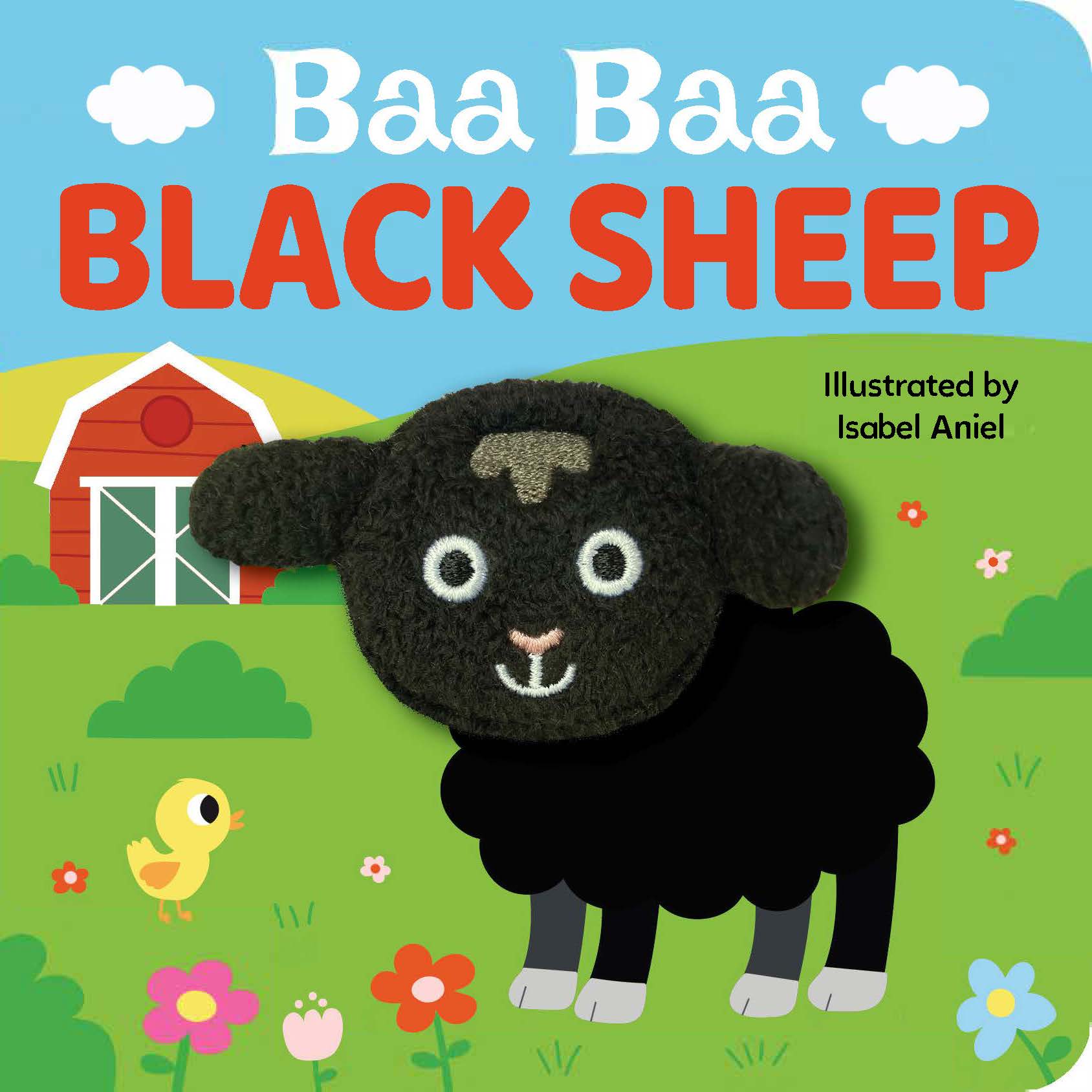 Baa Baa Black Sheep Finger Puppet Board Book - Interactive Nursery Rhyme Toy for Toddlers & Babies | Perfect for Storytime, Early Learning, and Bedtime Reading