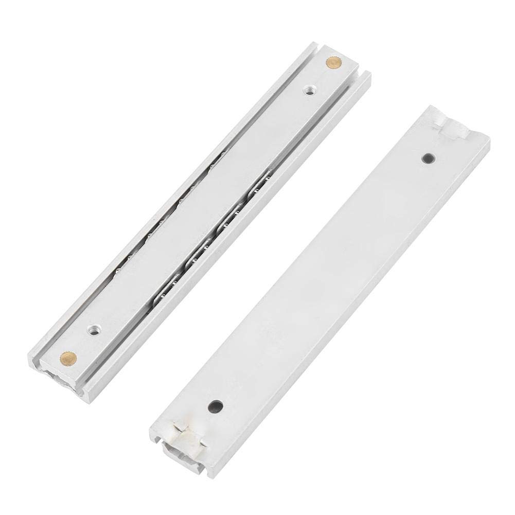 Ymiko 2-Pack 100mm Mini Drawer Slides - Soft Close Ball Bearing Drawer Runners, Durable Aluminum Alloy Cabinet Sliding Guide Rails for Smooth Operation - Perfect for Kitchen Cabinets, Office Furniture & DIY Storage Solutions