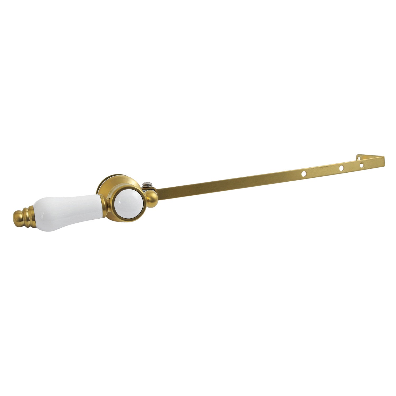 Bel Air KTBPLD7 Universal Front or Side Mount Toilet Tank Lever in Brushed Brass - Durable Replacement for Toilet Flush Handle, Perfect for Bathroom Renovation & Home Improvement Projects