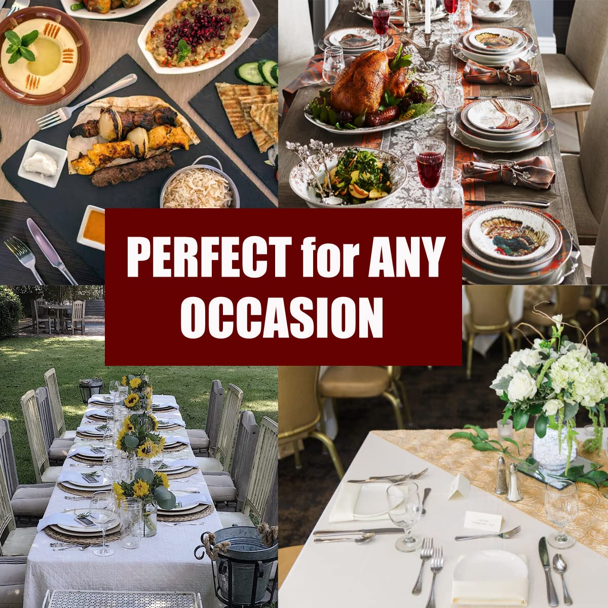 56-Piece Black Silverware Set for 8 - Stainless Steel Flatware Utensils - Dishwasher Safe Cutlery - Perfect for Dinner Parties, Restaurants & Everyday Dining