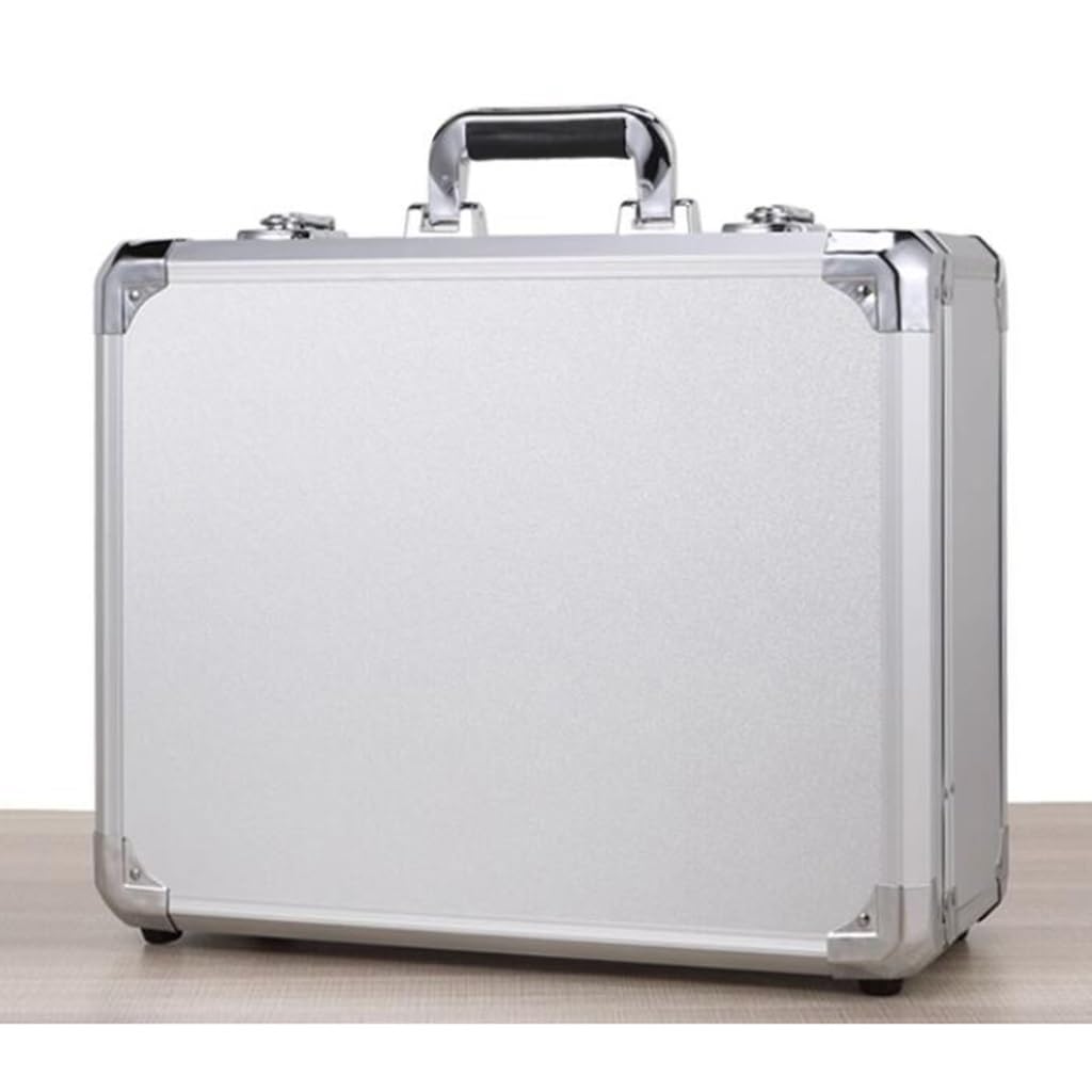 Premium Aluminum Briefcase with Lock - Durable Protective Case for Laptops, Tools & Valuables | Ideal for Business Travel, Office & Secure Storage