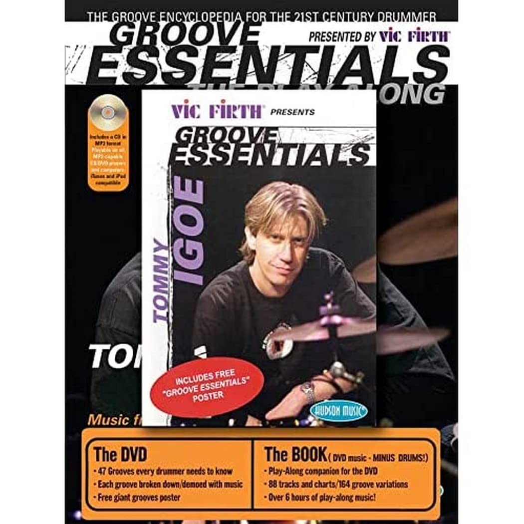 Tommy Igoe Groove Essentials - Drum Book with CD & DVD for Drummers - Perfect for Practice, Lessons & Live Performances