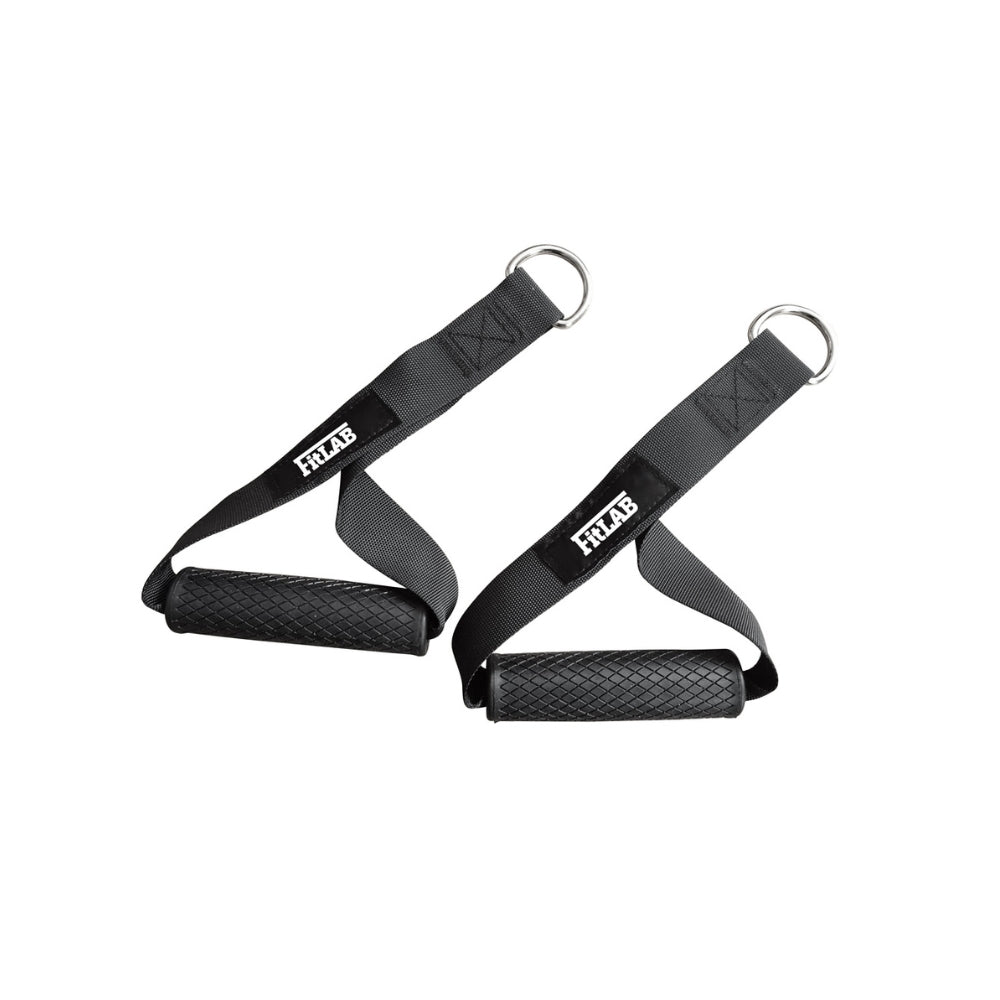 Fitlab Adjustable Strap Handle - Heavy Duty Workout & Exercise Equipment for Home Gym, Strength Training, and Fitness Accessories - Perfect for Pull-Ups, Push-Ups, and Resistance Bands