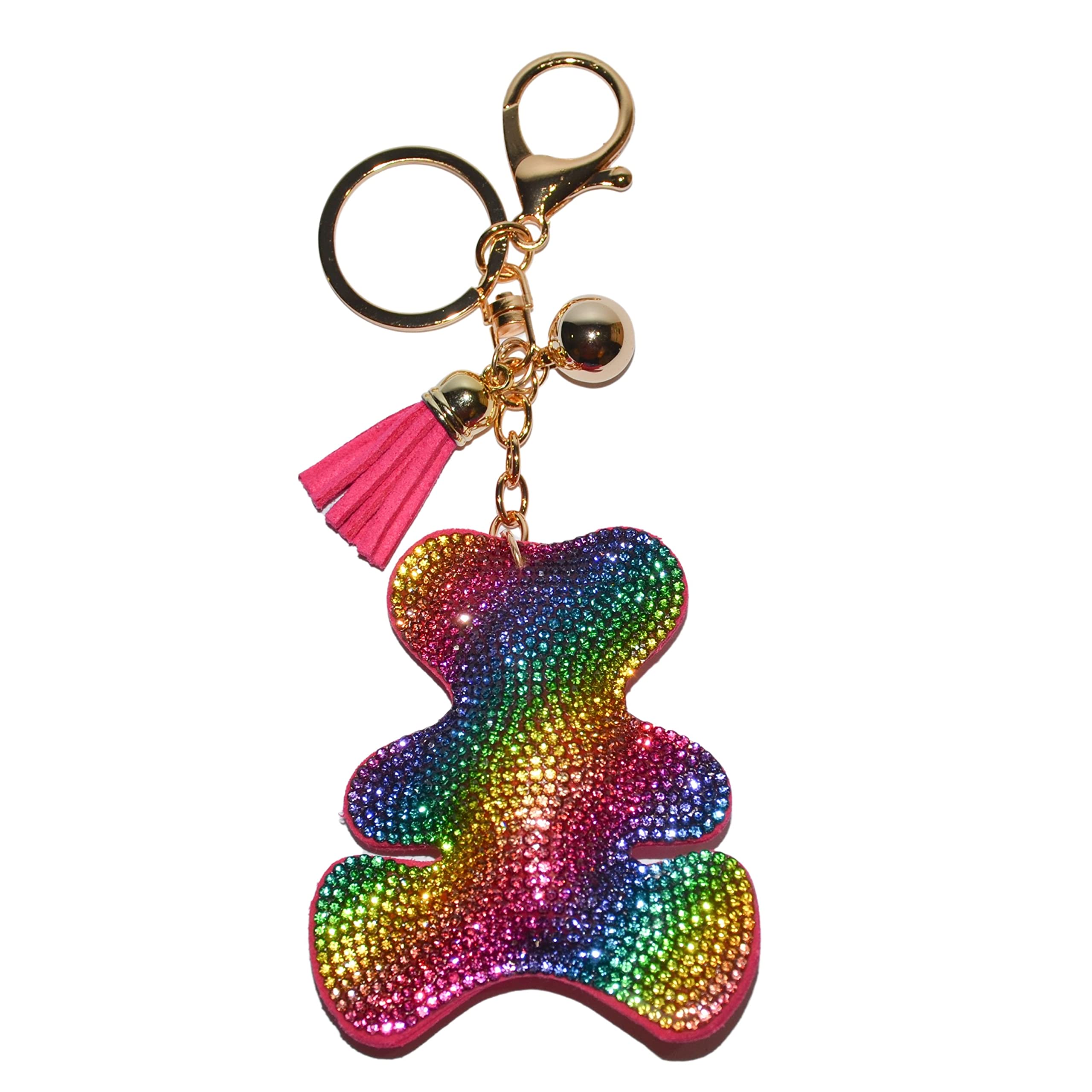 Sparkling Rhinestone Keychain for Women - Elegant Bling Keychain Accessories for Car Keys, Purse & Handbag Charms - Perfect Gift for Birthday, Party & Everyday Use
