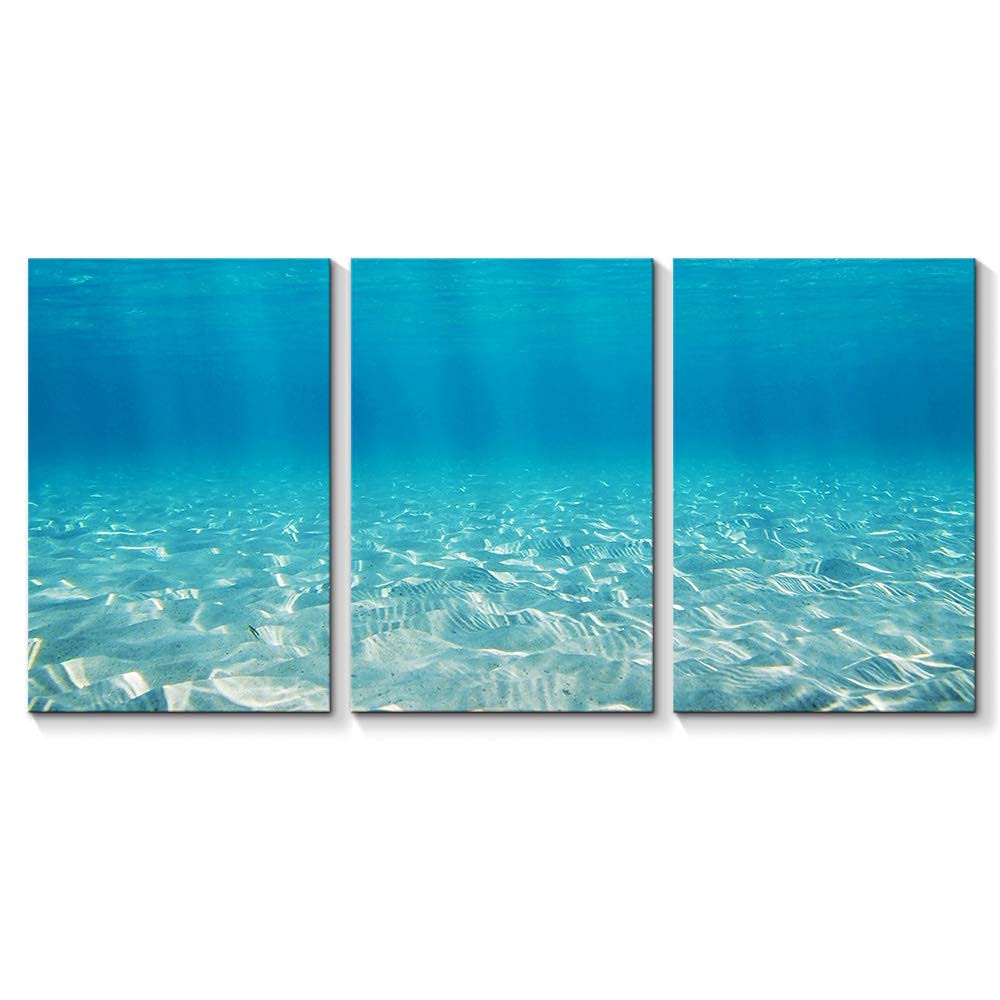 Signford Leopard Animal Canvas Wall Art - 24x36 Inch Framed Black Canvas Painting for Living Room, Bedroom & Office Decor - 3-Panel Ocean-1908-h04 Design - Perfect for Modern Home & Office Wall Decorations