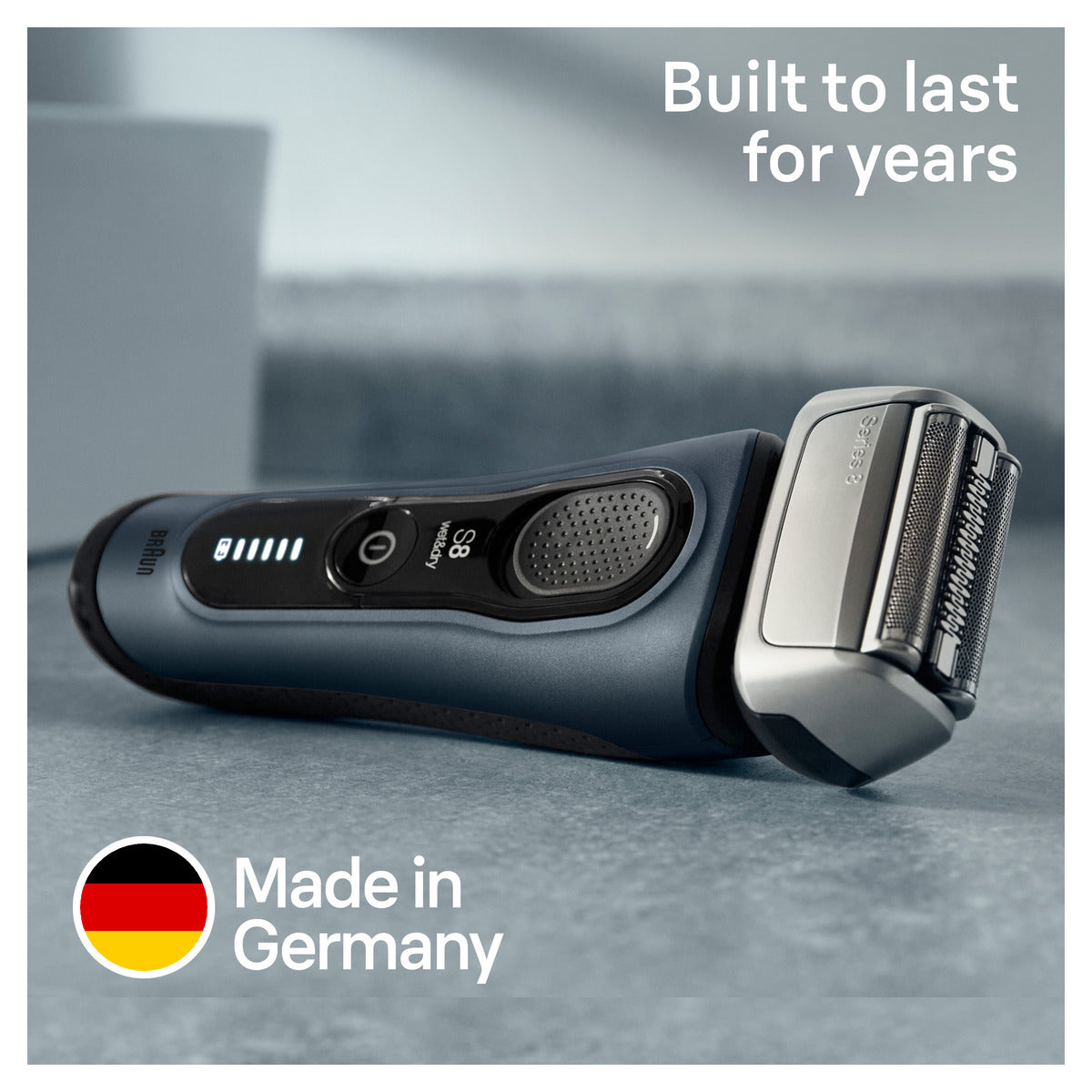 Braun Series 8 8513S Men's Electric Shaver - Wet & Dry Foil Shaver for Close Shaving - Perfect for Travel, Gym & Daily Grooming Routine